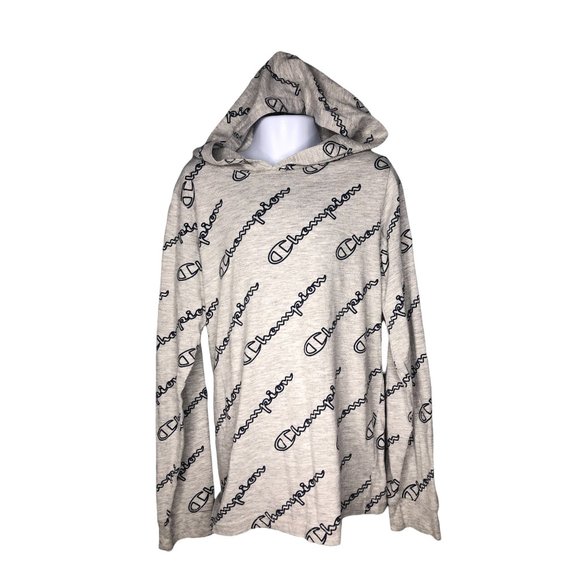 Champion med long sleeved hooded boy shirt - Picture 1 of 5